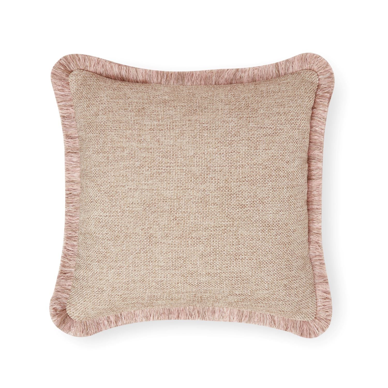 Pink fringe pillow best sale